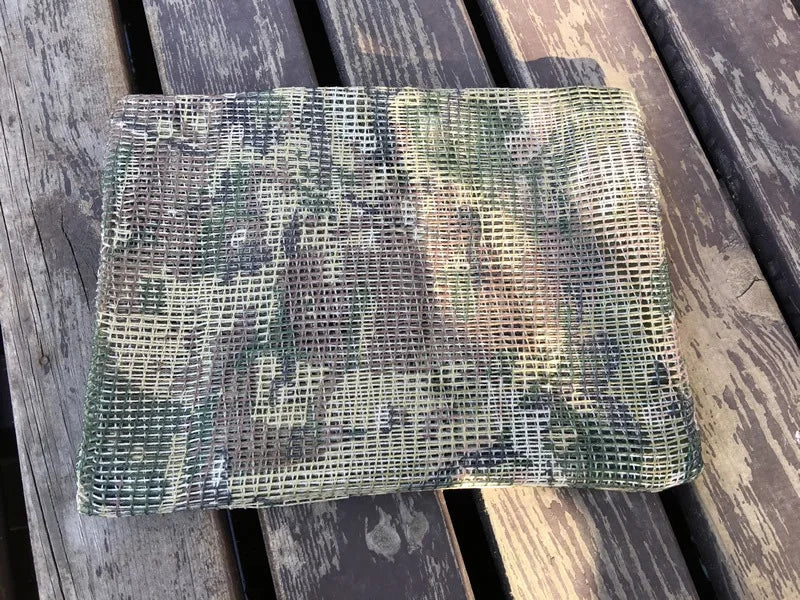 Camouflage Mesh Scarf Tactical Veil Outdoor Hunting Head Wrap