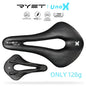 RYET Carbon Bike Saddle Ultralight PU Soft Seat with Oval Rails for Road MTB