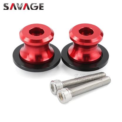 For Yamaha MT-09 MT-10 Tracer 900 XSR900 Swingarm Spools Slider M6 Stand Screws