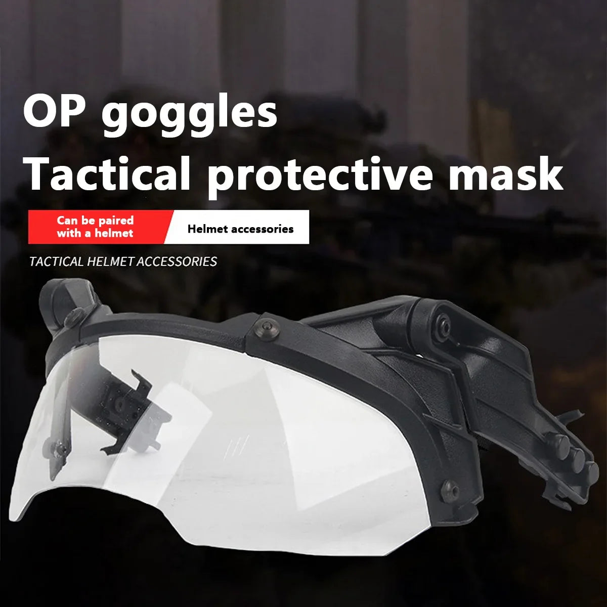 Tactical FAST Helmet w/ Flip Goggles & Half Face Mask Airsoft Paintball