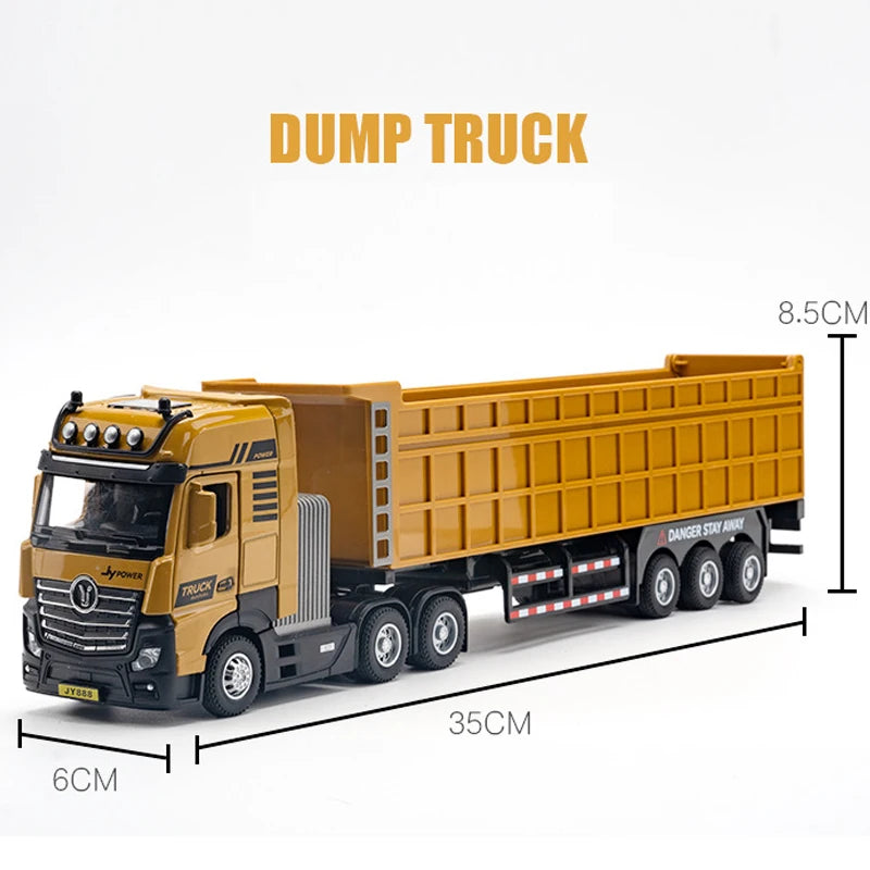 1/50 Scale Alloy Engineering Vehicle Model Set Diecast Excavator Transporter Car Toys Kids Boys Gift Tank Voiture Miniature-EXPROTAS
