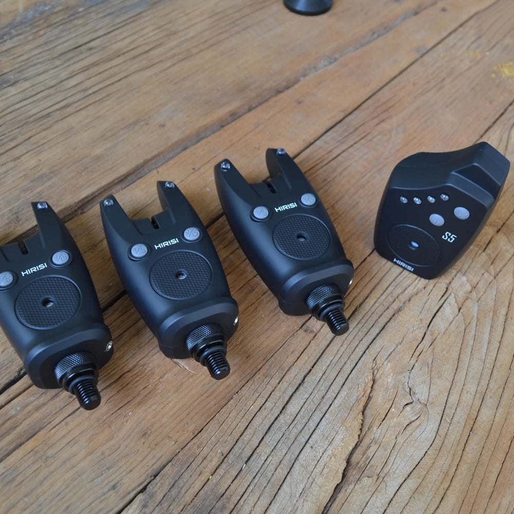 Hirisi Wireless Carp Fishing Alarm Set Waterproof, Fishing Bite Alarms Fishing Bite Indicator Fishing Accessories S5-EXPROTAS