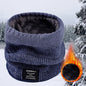 Winter Knitted Scarf Women Neck Warm Cashmere Snood Soft Wool Wrap