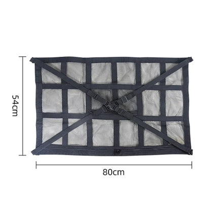 Cargo Net 90x65CM Ceiling Organizer for SUV Van Camping - 25kg Capacity