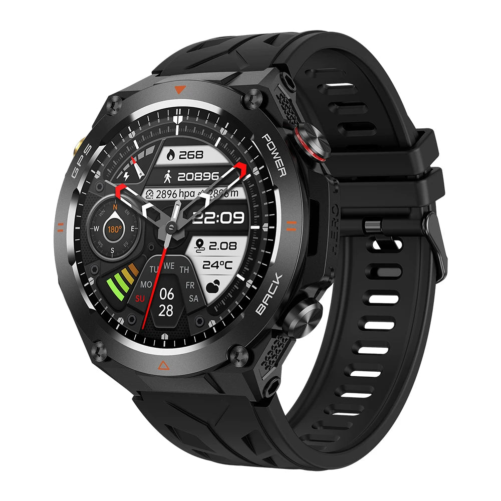 2024 COLMI V75 GPS Smart Watch 1.45" Ultra HD Display Built-in GPS & Compass Make/Receive Phone Calls Smartwatch 650mAh Battery-EXPROTAS