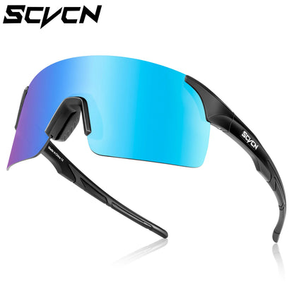 SCVCN Photochromic Cycling Glasses UV400 Anti-Fog MTB Sunglasses Men/Women