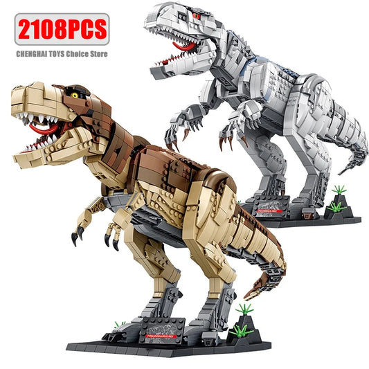 Jurassic Park Dinosaur World Building Blocks Tyrannosaurus Rex Bricks Sets Brachiosaurus Boy Toys Children Christmas Gifts-EXPROTAS
