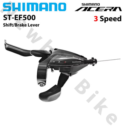 Shimano Brake Shifter Lever Set 3x7 3x8 Speed with Gear Display Compatible with Shimano ST-EF500