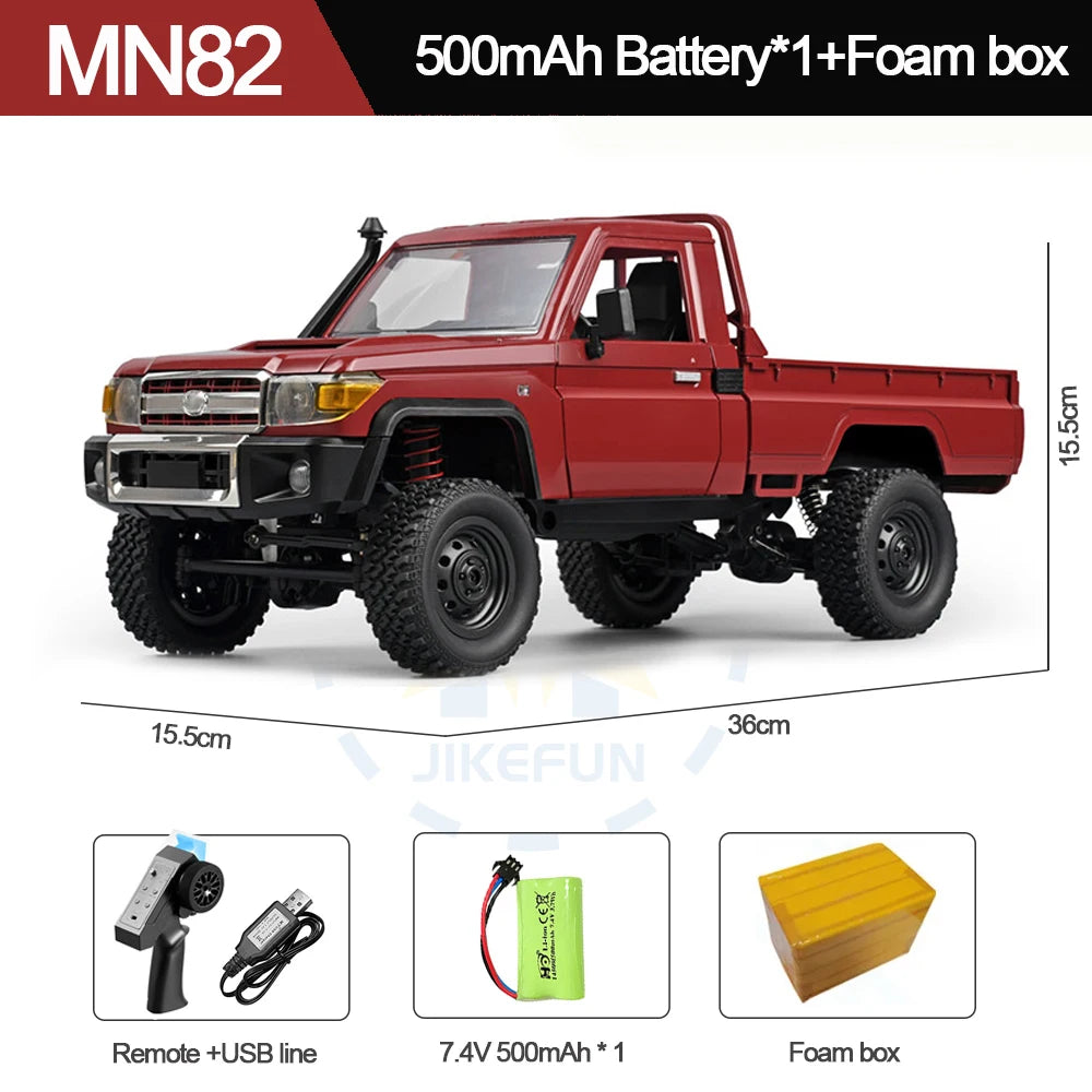 1/12 Truck 4WD Remote Control Off-Road Crawler Car RTR for Boys Adults