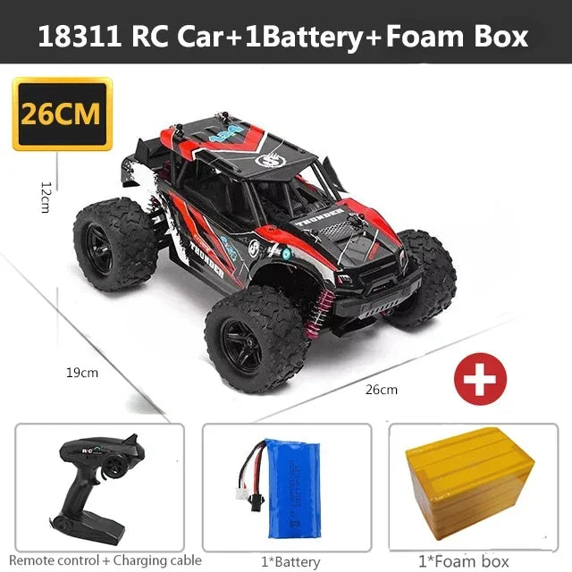 HS 18311 18321 18302 Remote Control Car 2.4GHz rc car All-Terrain 45Km/h 1:18 Off-Road Truck Toy Birthday Present for Children-EXPROTAS
