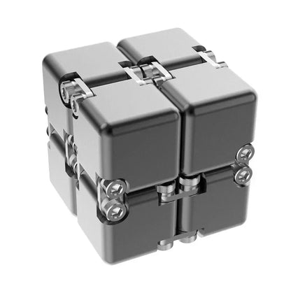 Metal Infinity Magic Cube Fidget Toy Decompression Puzzle for Adults Kids