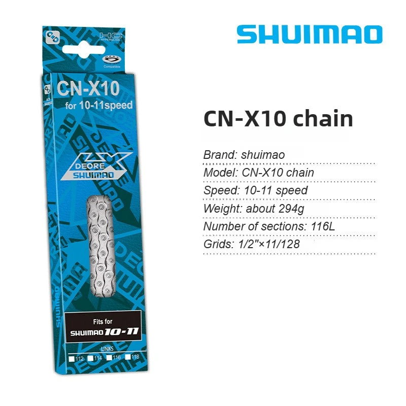 Bicycle Chain 6/7/8/9/10/11 Speed MTB 10v 11v 12v 116/126 Links
