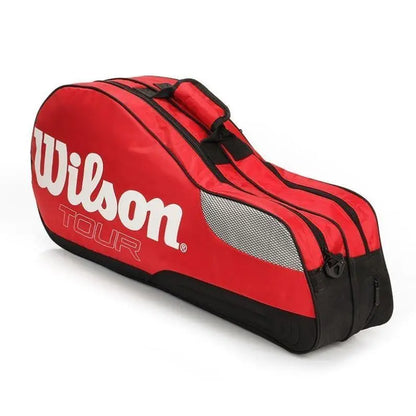 Genuine Wilson Tennis Racket Bag Large Capacity Outdoor Waterproof Tennis Racquet Bag Golf Bag Men Women Tennis Sport Bag-EXPROTAS
