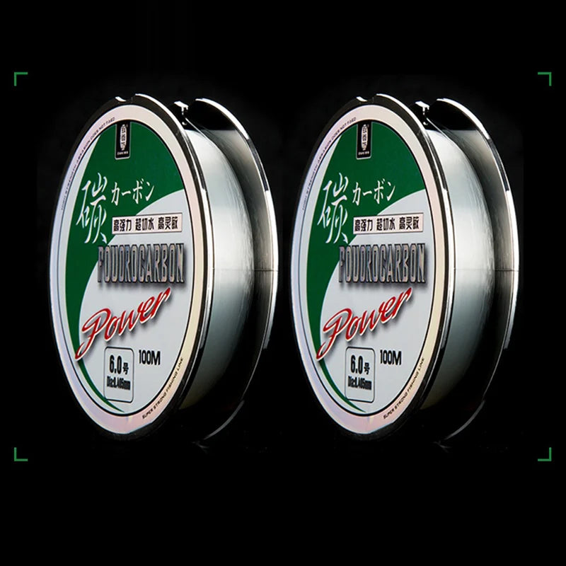 Fluorocarbon Fishing Line 50M 100M Monofilament Carp Leaders Sinking Coated