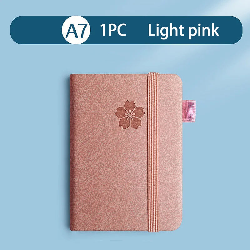 Mini A7 Small Notebook Portable Pocket Diary Leather Notepad Journal