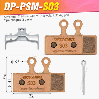 Shimano XT XTR SLX Deore Sintered Metal Brake Pads for BR-M8000 M9000 M7000