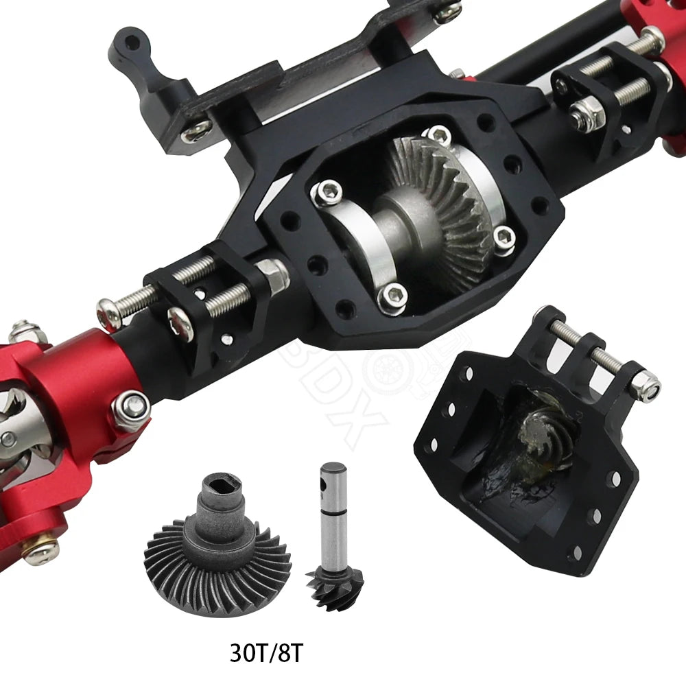 CNC Aluminum Diamond Front & Rear Axle for 1/10 RC Crawler Axial SCX10 II 90046/90047 - EXPROTAS