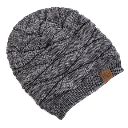 New Unisex Slouchy Winter Hat Fleece Lined Beanie Men Women Mixed Color Knit Cap - EXPROTAS