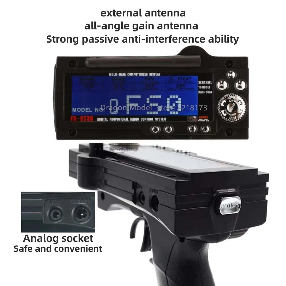 Flysky RC System Controller 3CH Transmitter & GR3E Receiver for Car Boat