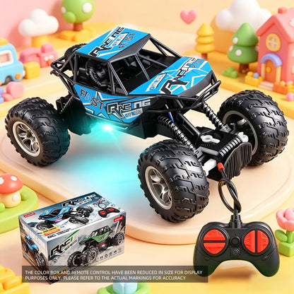 Anti-slip Rubber Tire Remote Control Car with Lights Outdoor Off-Road Toy