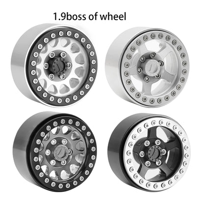 1/10 RC Crawler Metal Wheel Center Dust Caps 6-Hole for 1.9" & 2.2" Wheels - EXPROTAS