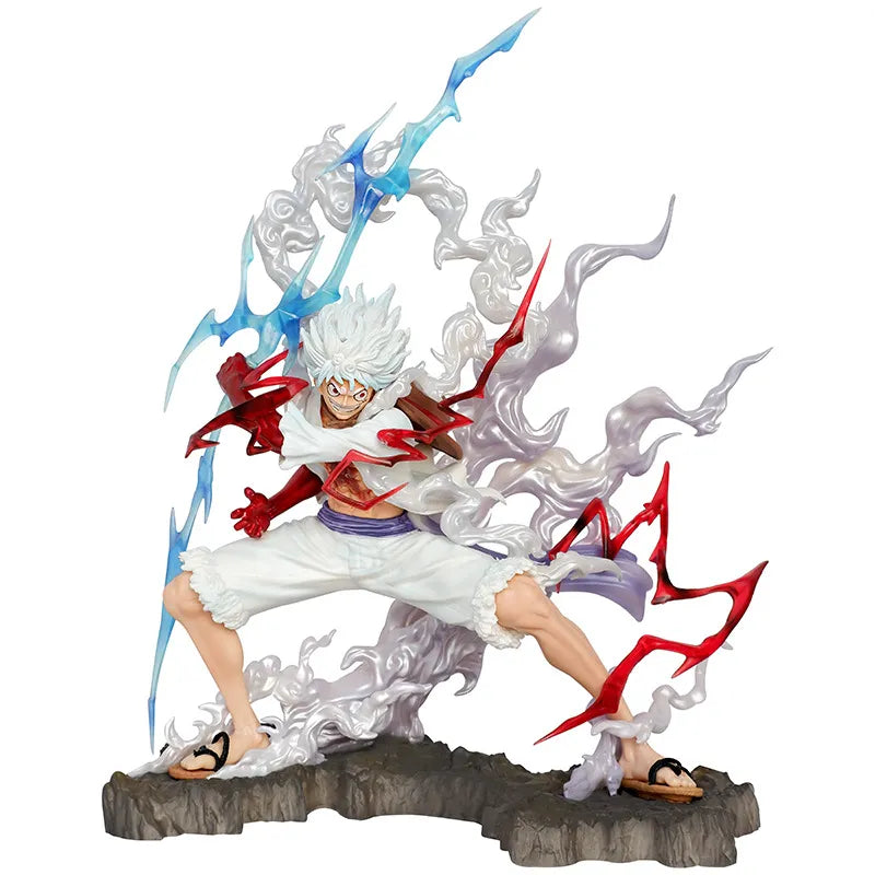 28cm One Piece Figure Sun God Gear 5 Nika Luffy Action Figure GK Thunderbolt Monkey D Luffy Model PVC Collectible Toy-EXPROTAS