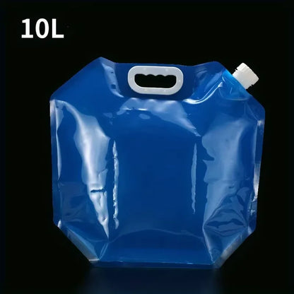 5L/10L Collapsible Water Storage Jug Bag for Camping Hiking Outdoor Use