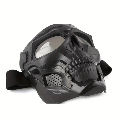 Motorcycle Skull Mask Goggles Windproof Outdoor Riding Glasses Tactical