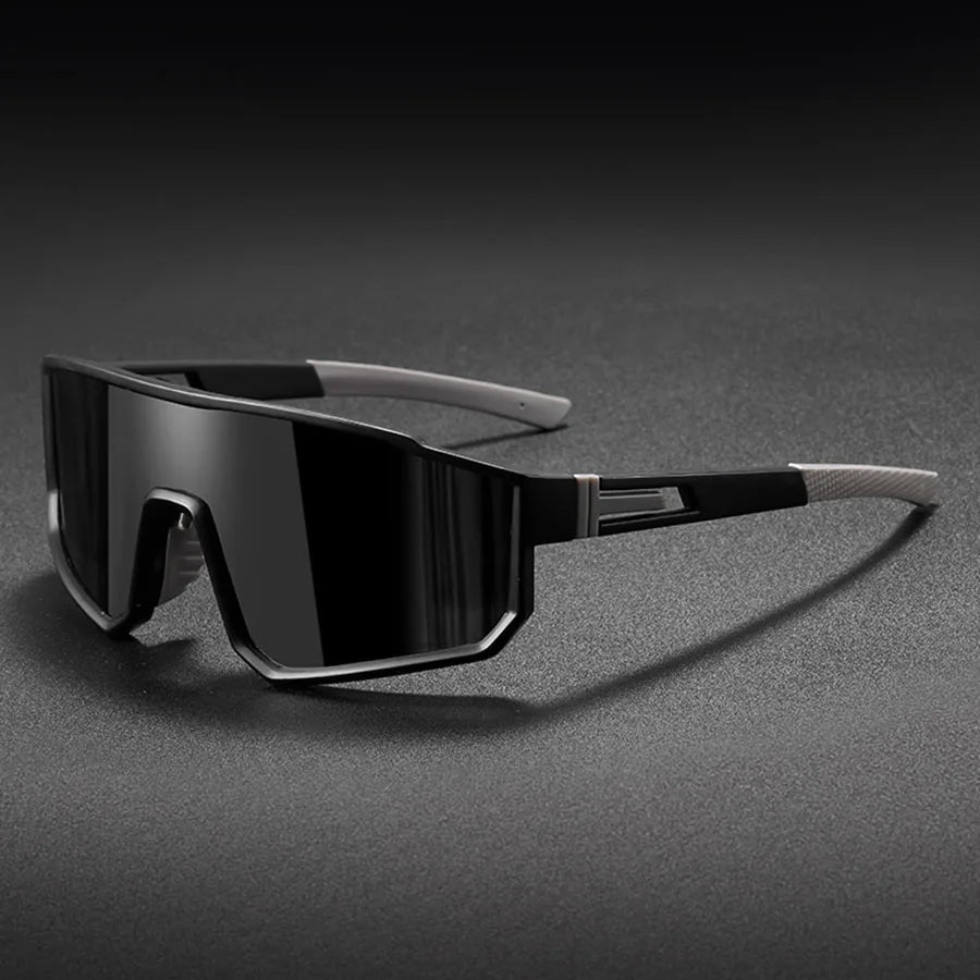 Men's Oversized Cycling Glasses Windproof Colorful Sports Sunglasses