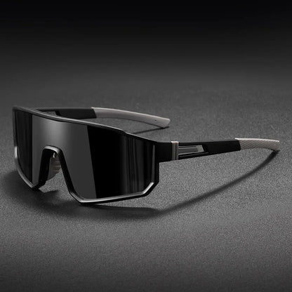 Men's Oversized Cycling Glasses Windproof Colorful Sports Sunglasses