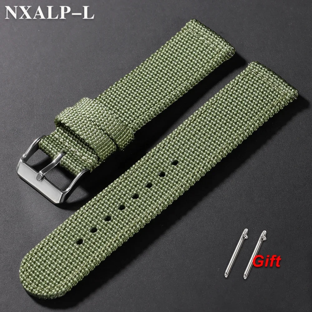 Nylon Watch Strap 18mm 20mm 22mm 24mm Quick Release Woven Sport Band