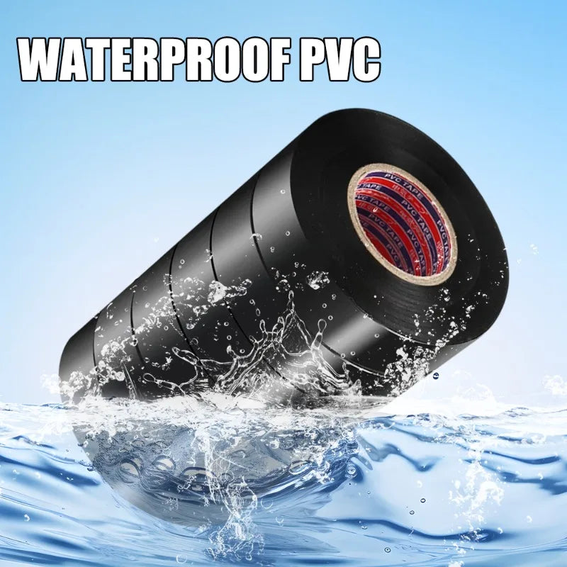 Electrical Insulation Tape 10/100M Black Flame Retardant Waterproof Adhesive