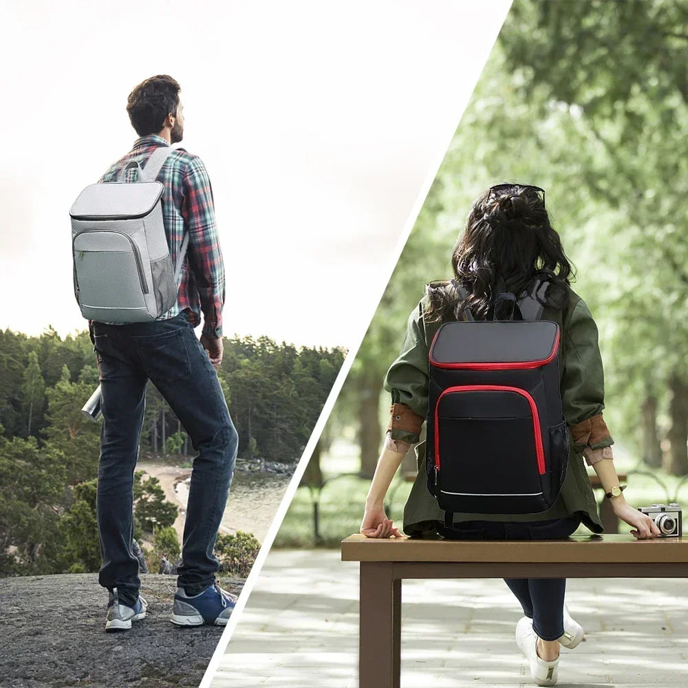 30L Insulated Cooler Backpack Leakproof Lunch Bag for Camping & Picnic