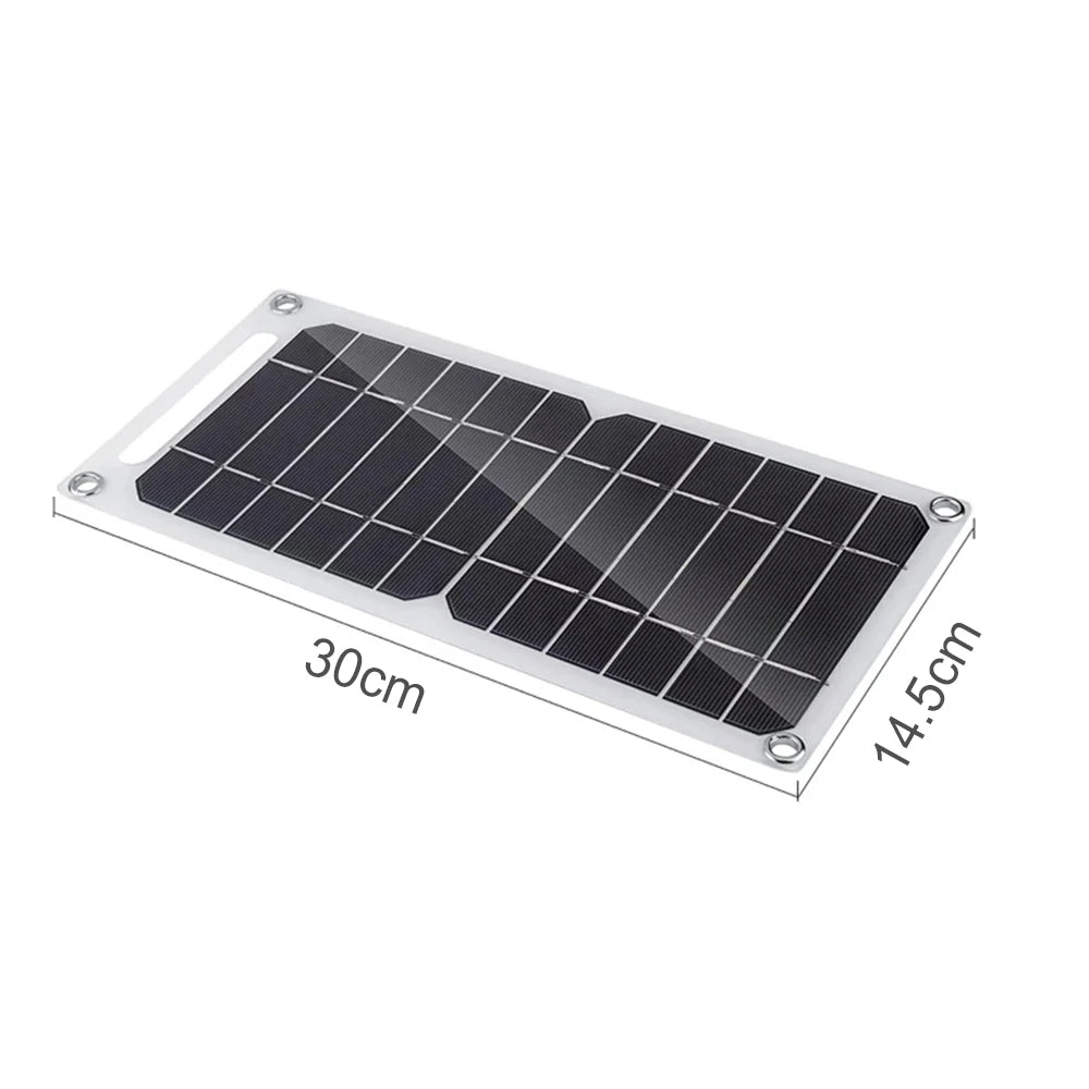 30W Portable Solar Panel 5V USB Charger for Phone Power Bank Camping RV