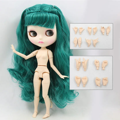 ICY DBS Blythe Doll 1/6 BJD Joint Body White Skin 30cm Custom Random Eyes