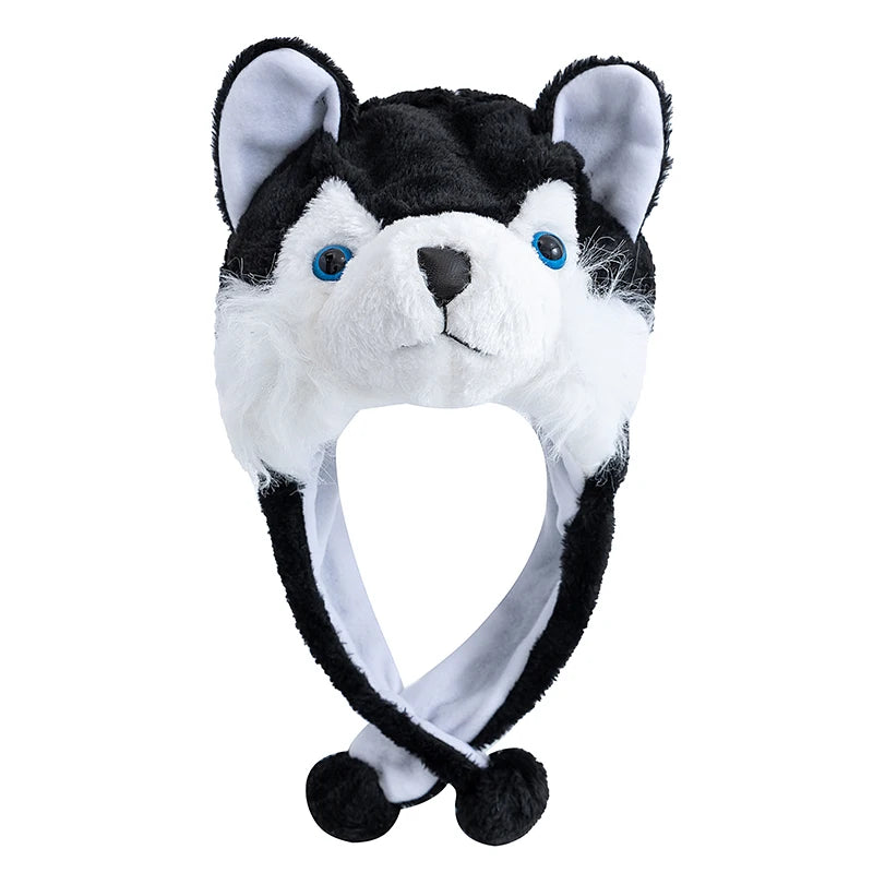 Unisex Funny Bulls Head 3D Animal Decorative Hat Winter Cap for Adults