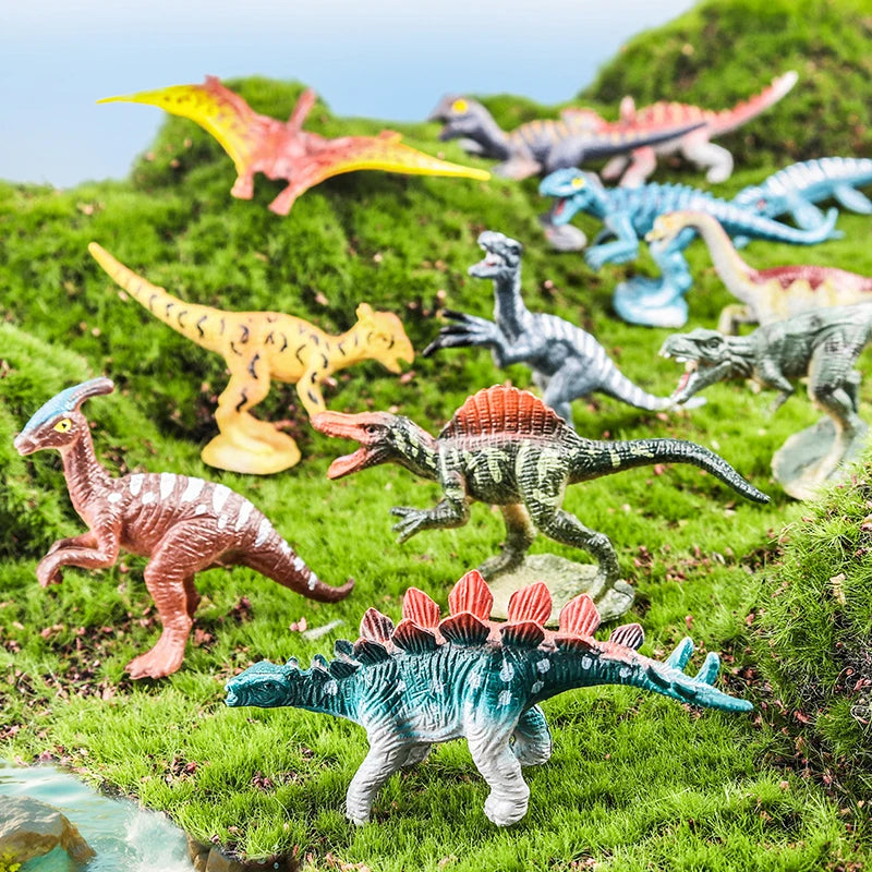 Jurassic Dinosaur 12PCS Action Figures T-Rex Velociraptor Kids Toy Set