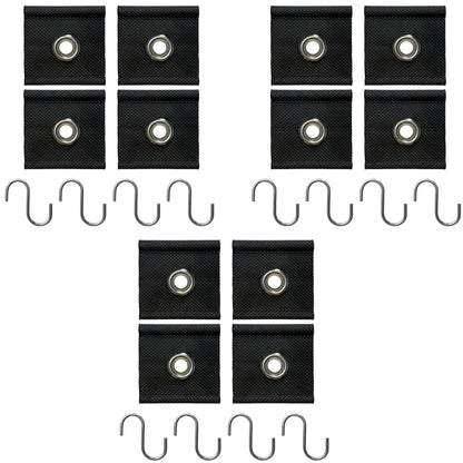4Pcs S Shaped Camping Awning Hooks Clips Durable RV Tent Hangers Light Hangers with Holes Practical Caravan Camperb Accessories