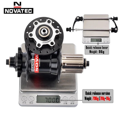 NOVATEC D041SB D042SB MTB Hub 28/32/36H 6-Bolt HG for 8-12 Speed