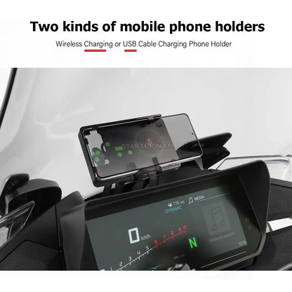 12mm GPS Phone Holder Navigation Bracket Adapter for BMW R1250RT 2021-2024