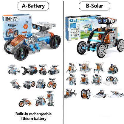 12-in-1 STEM Robot Building Toy Educational Science DIY for Kids Age 8+