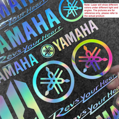 For Yamaha Motorcycle Bike Reflective Letter Stickers Racing Decals