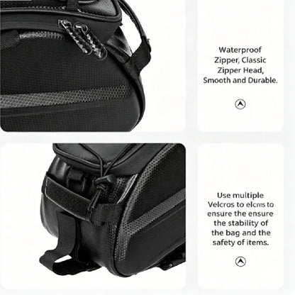 Bike Rear Rack Bag Waterproof Insulated Bottle Holder Pannier for Cycling