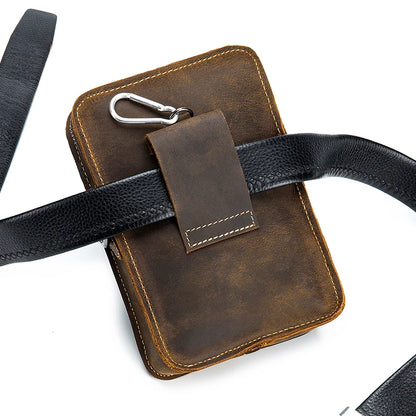 EXPROTAS Phone Waist Bag Crossbody Shoulder Bag for Men