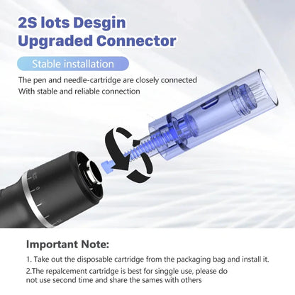 Ultima A1 Auto Micro Pen with 12Pins 0.25mm Needle Cartridges Skin Care
