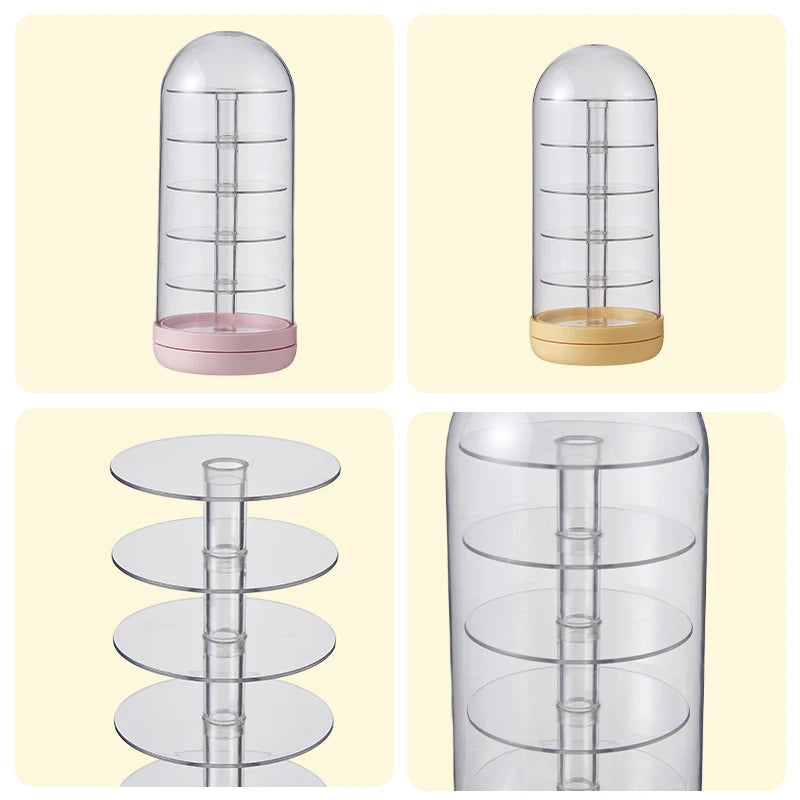 Transparent Rotating Blind Box for Home Desktop Multi-Layer Organizer