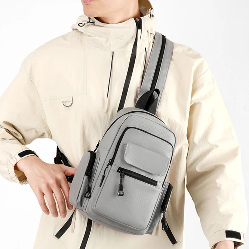 Multifunctional Chest Bag Nylon Sling Backpack Travel Outdoor Hiking