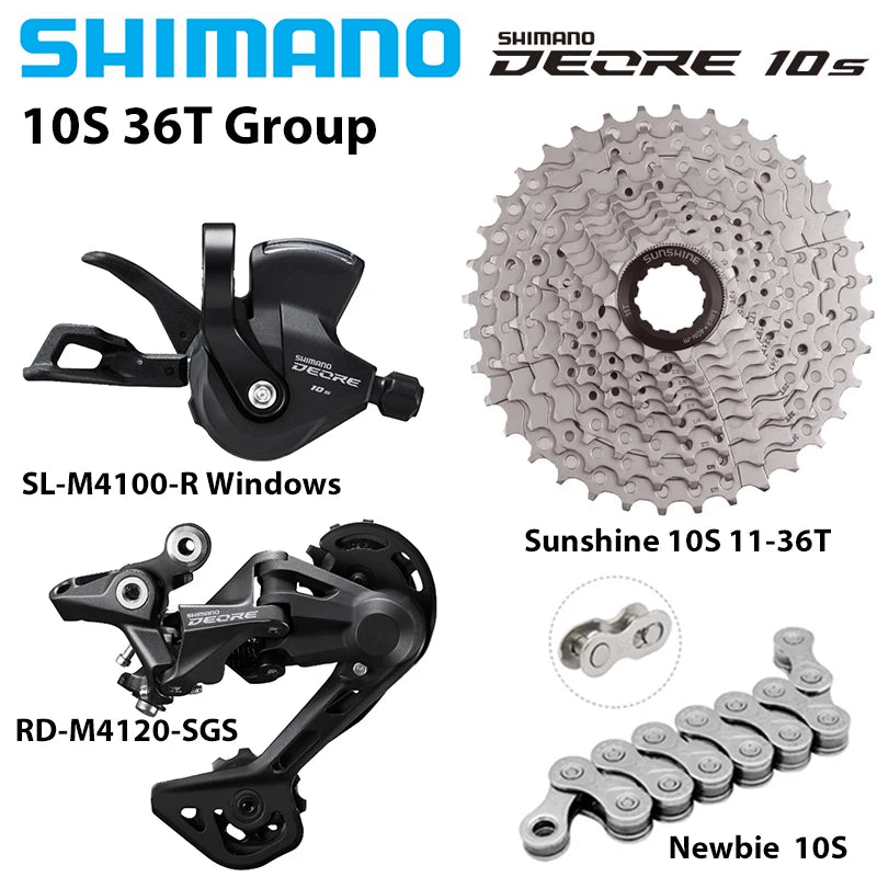 Shimano Deore M4100 1x10 Speed Groupset RD-M4120 Shifter Cassette Chain - EXPROTAS