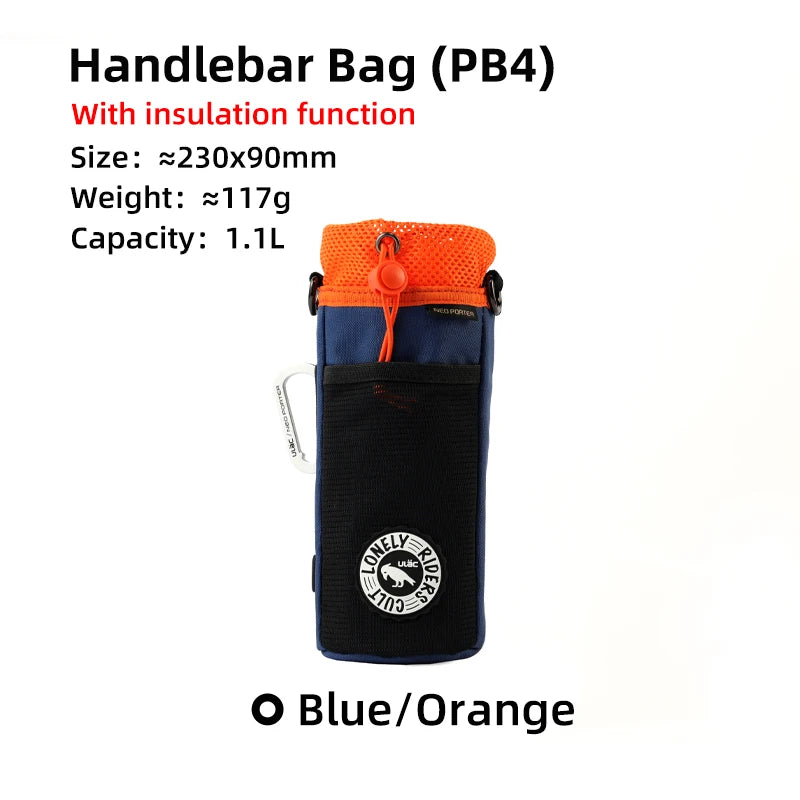 Insulated Handlebar Stem Bag C-HOLD Water Bottle Pouch Bikepacking Touring