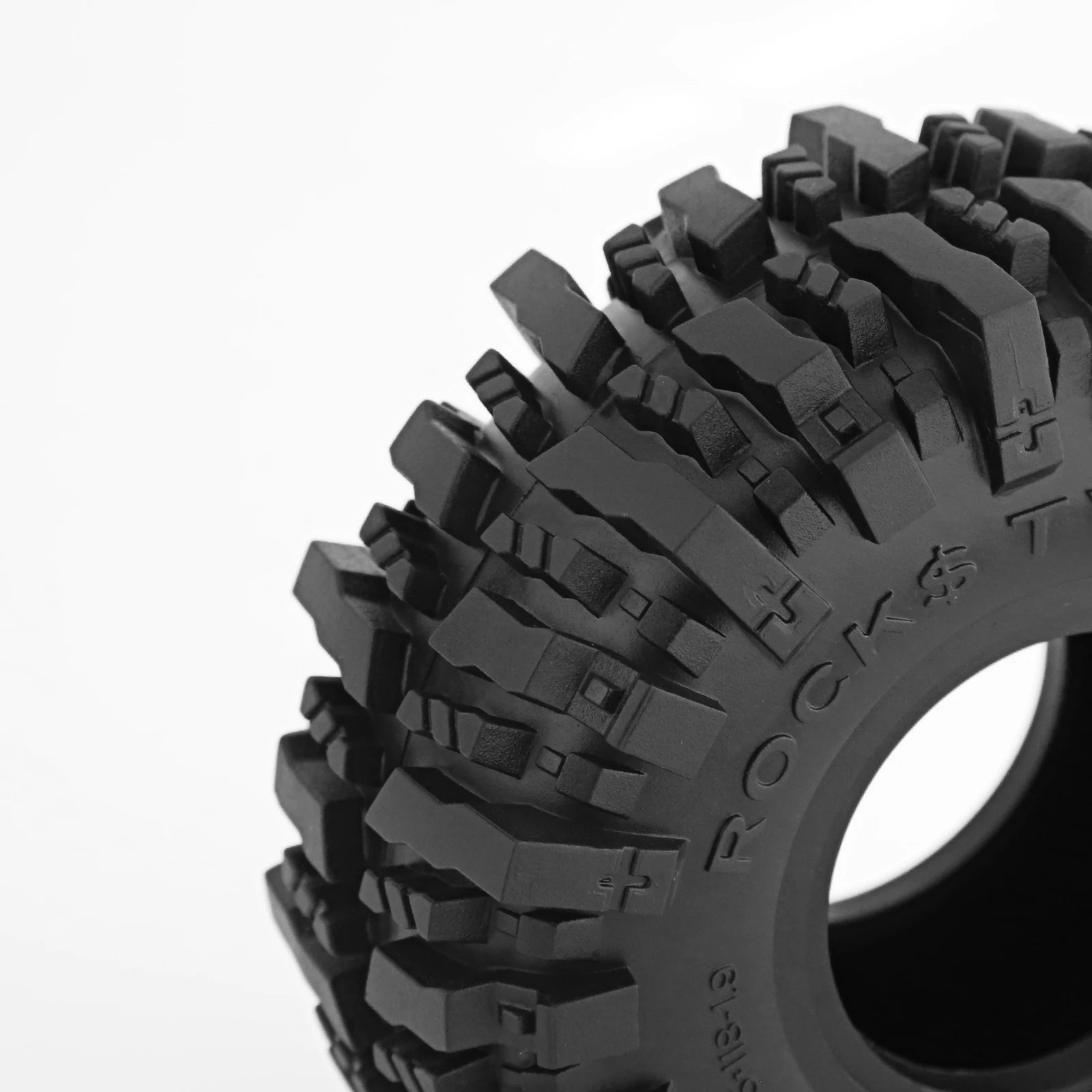 4PCS 118 MM 1.9" Rubber Rock Tyres Wheel Tires for 1:10 RC Crawler Car Axial SCX10 90046 AXI03007 TRX4 Redcat Gen8-EXPROTAS